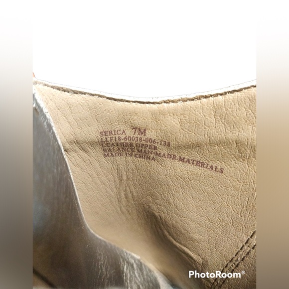 NEW LATIGO SERICA leather sandal grey 7 open toe block wooden heel - Picture 9 of 9